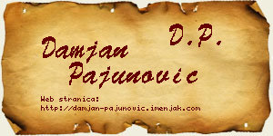 Damjan Pajunović vizit kartica